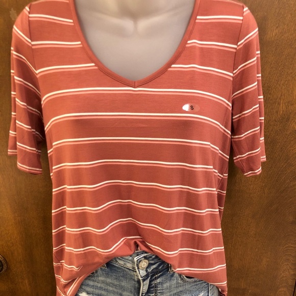 Maurice’s 24/7 Flawless striped tee. NWT small - Picture 12 of 16